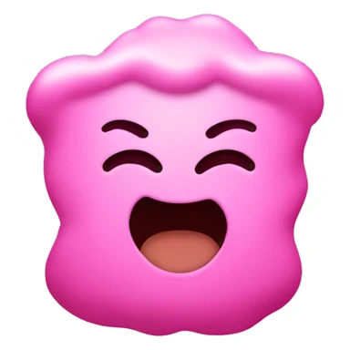 Pink 💩 with a smile sticker