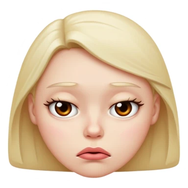 I want an emoji that’s pouting  sticker