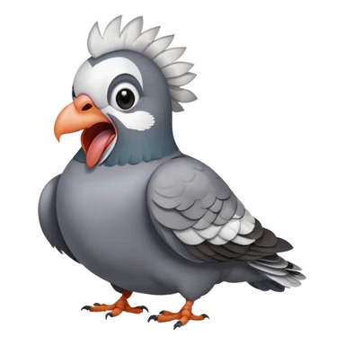 Pigeon screaming sticker
