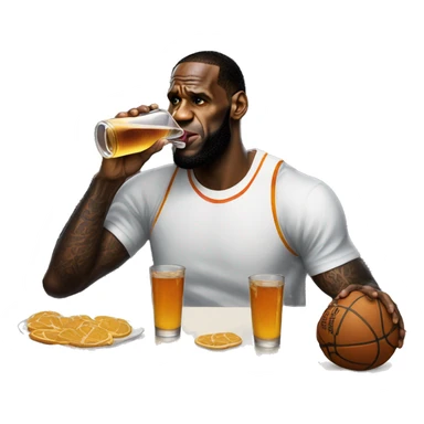 Lebron drinking Prime sticker