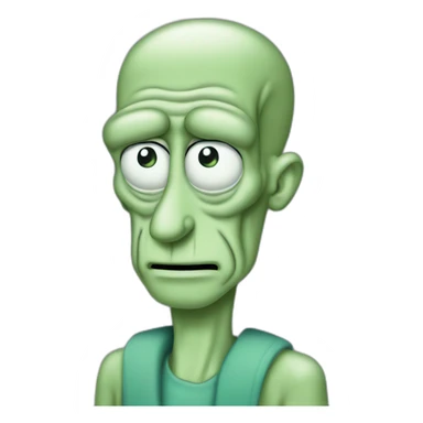 handsome squidward sticker