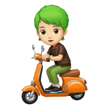 Umpa lumpa on scooter sticker