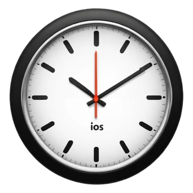 make Clock in minimalism  without numbers  sticker