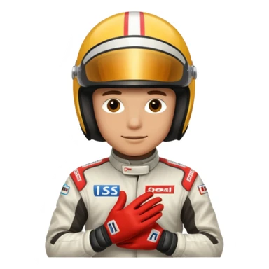 Formula racer man sticker