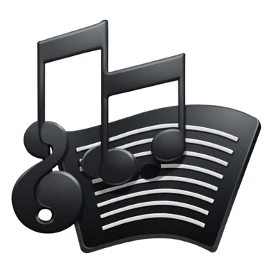 note of silence music sticker