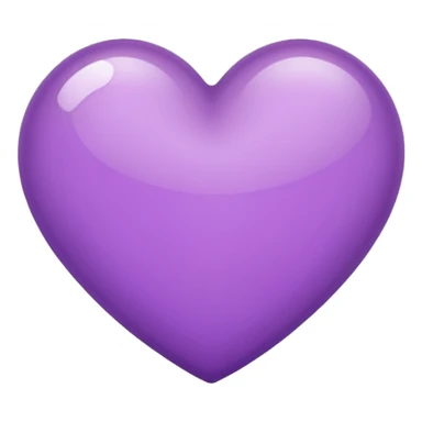 Heart with subtle purple colour sticker