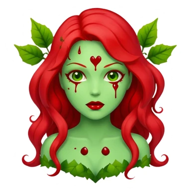 Poison ivy with blood over it  sticker