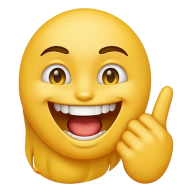 Emoji mordiéndose el dedo sticker