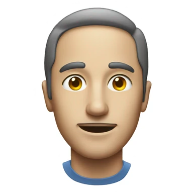 A man's face being scanned  sticker