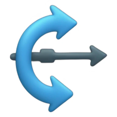  curved arrow sticker