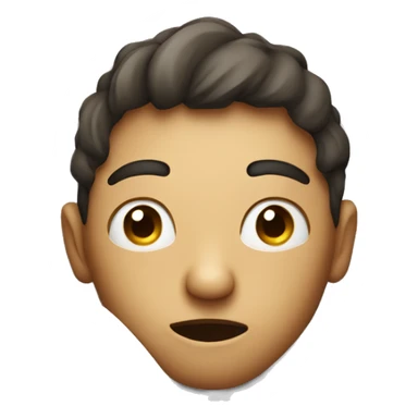 A person waking up out of bed IOS style sticker