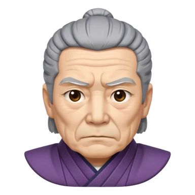 Japanese Castle Lord, old, half body sticker