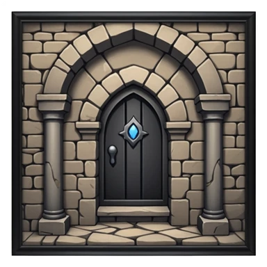 dungeon room in castle room sticker