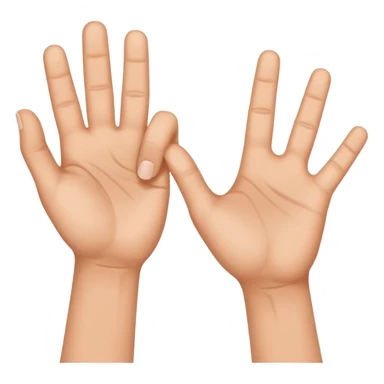 two hands making an L each using the index and thumb sticker