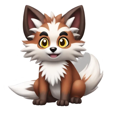 Lycanroc Furret Zigzagoon sticker