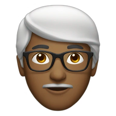 muslim with black glasses sticker