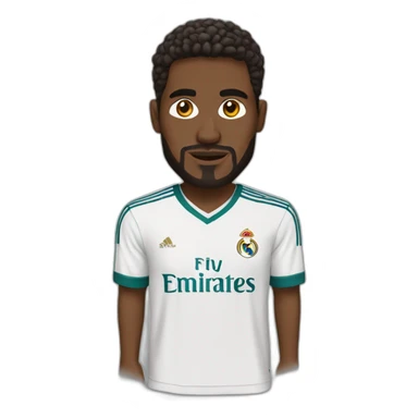 Hasbullah with real Madrid jersey sticker