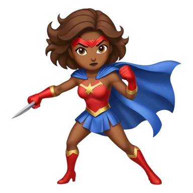 Superheroina luchando contra la mierda sticker