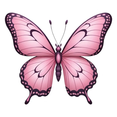 Pink butterfly sticker