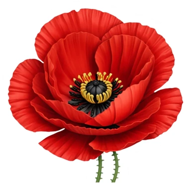Poppy sticker
