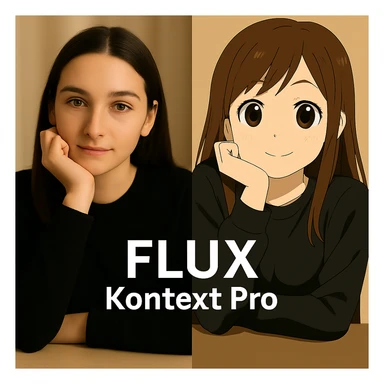 same similar image but chnage the text to "Flux Kontext Max" sticker