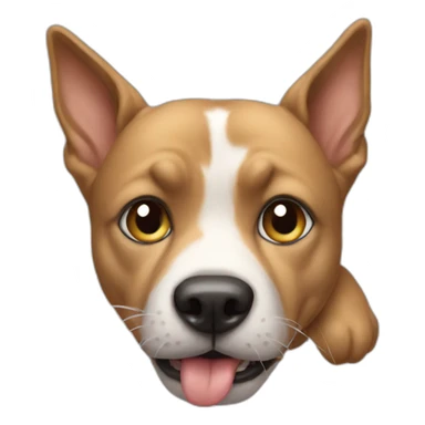 A dog who eat cat sticker