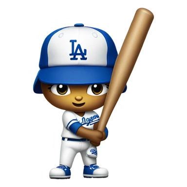 Los Angeles Dodgers hello Kitty sticker