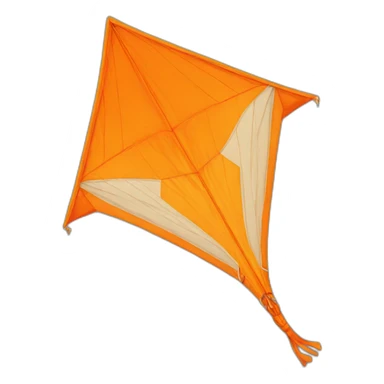 orange kite sticker