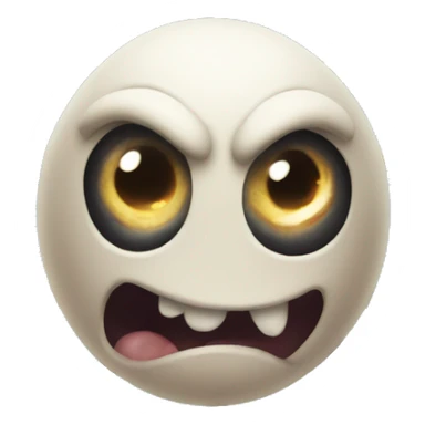 scary momo watching out of a window sticker