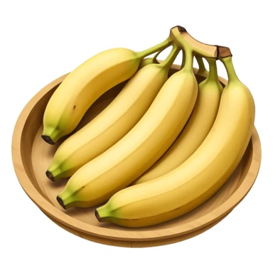 Panquecas em um prato redondo com rodelas de banana sticker