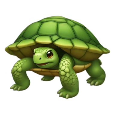 Animal sur une tortue sticker