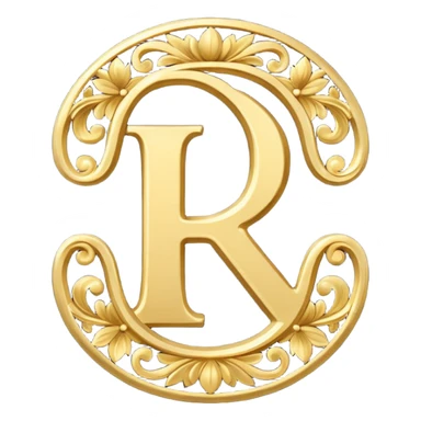 Decorative uppercase A sticker