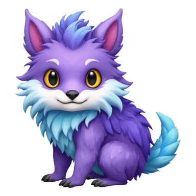 Cool cute fantasy Fionbri-Vernid-creature by griffsnuff & LiLaiRa & Falvie full body sticker