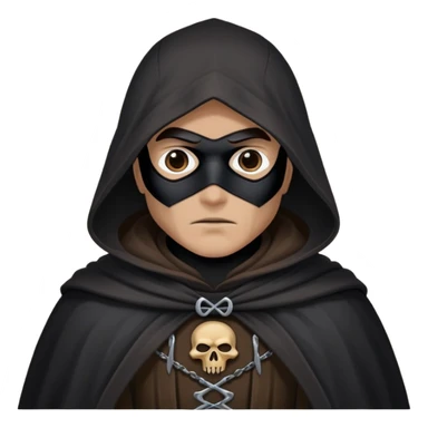 Draw a dark bandit with  sticker