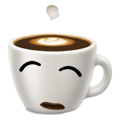 Coffe cup with kissy lips  sticker