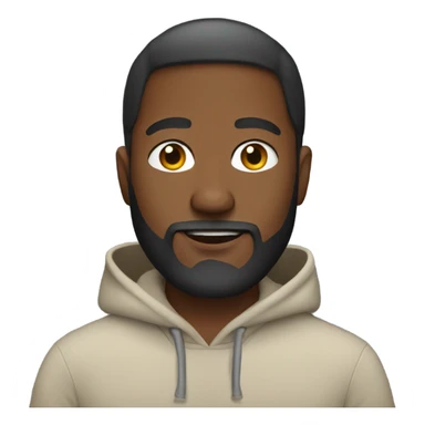 Guy with beard in a hoodie sticker