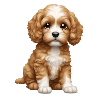 Cavapoo puppy sticker