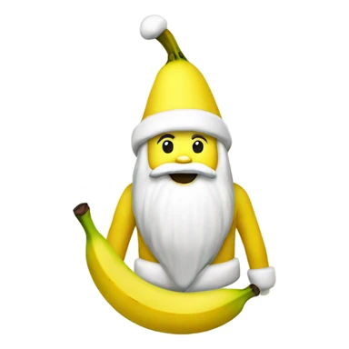 Banana santa sticker