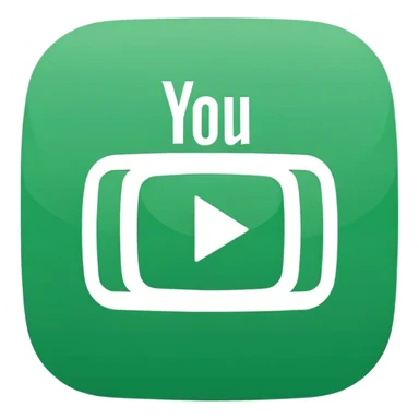 youtube icon with green background sticker
