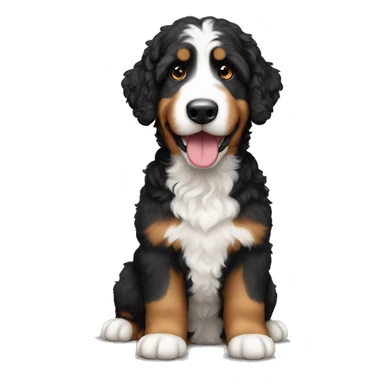 mini bernedoodle  sticker