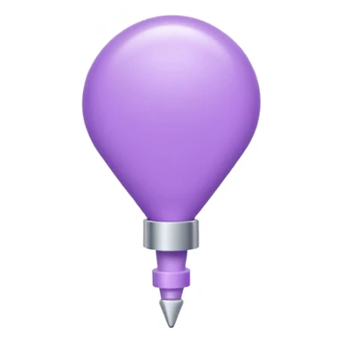 lilac push pin sticker