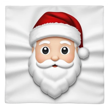 Black Santa napkin  sticker