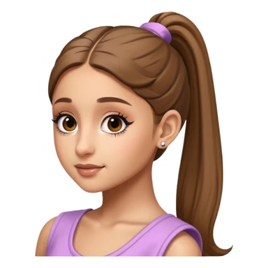 Ariana Grande high ponytail sticker