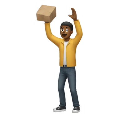 The person throws something sticker