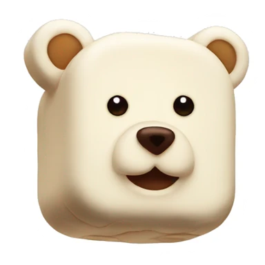 Bear-shaped marshmallows sticker