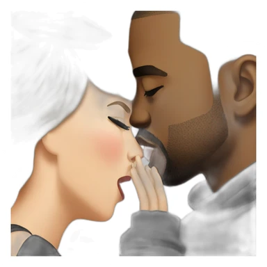 kanye and taylor swift kissing sticker