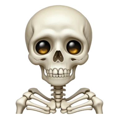 Squelette qui pleure sticker