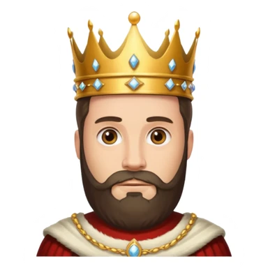 bearded noble man sticker