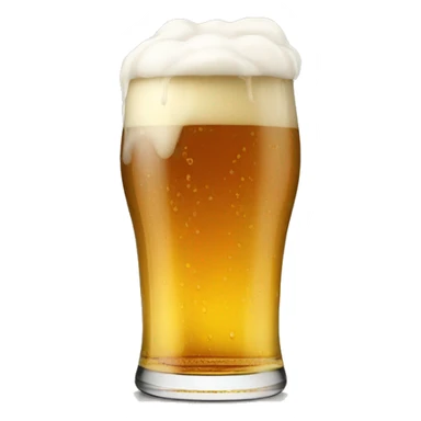 A juicy pint of Beer lightly flowing over the top  sticker