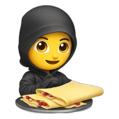 ninja-making-crepes sticker